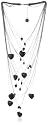 Disney Couture by Tom Binns "Alice in Wonderland" Multi-Chain Necklace