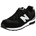 New Balance Women's W595 Sneaker,Black,8.5 B