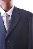 Men's Single Breasted Navy Super 150's Wool Feel Dress Suit