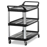 Open-sided - Xtra Utility Carts, Rubbermaid - Model 4091-00-bla - Each
