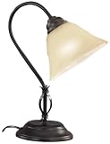 Honsel Leuchten 92261 Honsel Tischleuchte rostfarbig antik Glas champ
