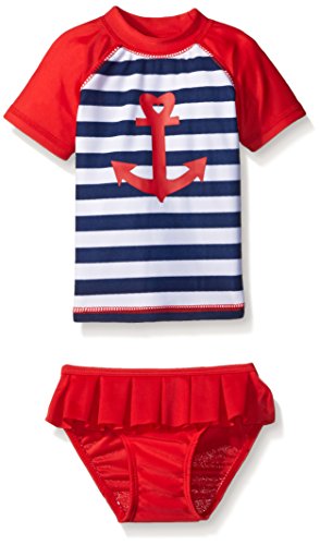 Sol Swim Baby Girls' Sailor Love Rashguard Set