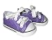 Purple Canvas Sneakers. Fits 18 Dolls Like American Girl Doll