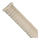 Watch Band Expansion Metal Stretch Silver Color Curved Ends fits 16mm to 20mm