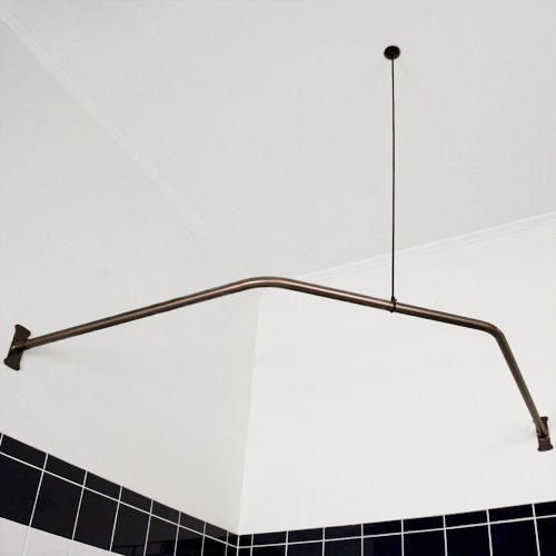 Neo Angle Shower Rod - Chrome