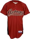 Houston Astros Authentic Batting Practice Jersey - Brick Large