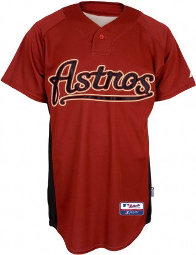 Houston Astros Authentic Batting Practice Jersey - Brick Large