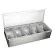 Excellante 5 Section Stainless Steel Condiment Compartment