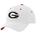 Zephyr Georgia Bulldogs White Team Logo Z-Fit Hat
