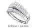 Stunning 2 Pc. Solid 14K. Gold 3/4 CTW. Genuine Diamond Bridal Set SI Quality