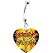 Heart Firefighter Belly Ring