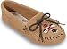 Minnetonka Women's Thunderbird Soft Sole Suede Moccasins,Tan Suede,7.5 M US