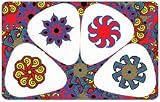 PikCard USA PC-4 4-Pick Wallet Card 3-Pack, Pinwheels