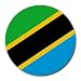 Tanzania Flag Round Mouse Pad
