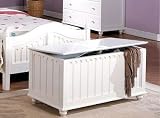 Kid's White Finish Toy Storage Chest