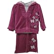 B.T. Kids Toddler Girl 3-piece Velour Track Suit