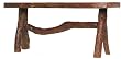 Log Wood Bench With Bark 39 1/2" x 13 3/4" x 18"