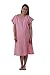 Hospital Maternity Delivery Gown (S/M, Pink Polka Dot)