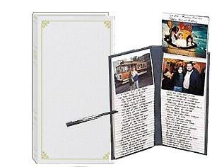 Flip-Up White Memo Pocket album - 4x6