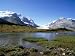Athabasca Glacier and Sunwapta Lake, Rocky Mountains, Jasper National Park, Alberta P...