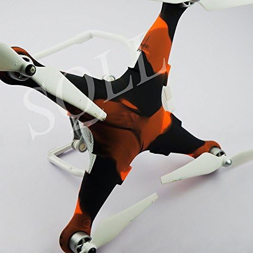 Silicone Protect Case Cover for DJI Phantom 3 Drone (Orange/Black)