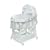 Badger Basket Company Portable Bassinet 'N Cradle with Toybox Base - White Batiste