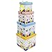 EndlessArtUS Gift Box 5x5x5 Petit Bebe Pop up in Seconds Comes with Decorative Ribbon Mounted on The lid A Gift Tag and Tissue Paper - No Glue or Tape Required