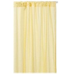Tadpoles Basics Gingham Drapes 84" - Yellow