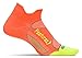 Feetures! Elite Ultra Light Cushion No Show Tab Socks, Small, Electric Orange/Reflector