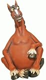 Cute Comical Horse Rubbing His Coin Bank Belly Figure 8.25″