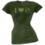 I Heart The Earth Distressed Juniors T-Shirt