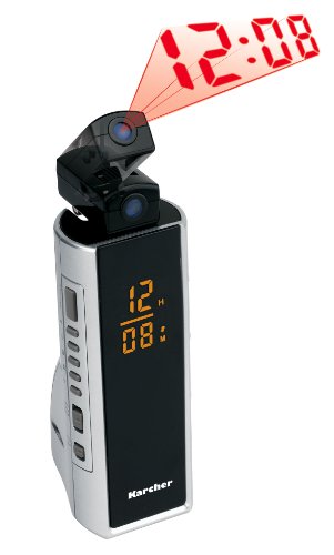 Karcher UR 1110 Uhrenradio mit Projektion silber
