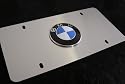 BMW License Plate - Brushed Stainless