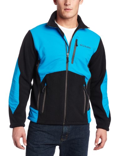 Columbia Herren Fleecejacke Ballistic II, black/ compass blue/ blade, XL