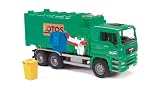 Bruder MAN Side Loading Garbage Truck Green
