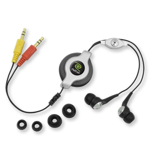 Emerge Technologies Retractable Stereo Computer Headset with Microphone (ETAUDIOVOIPS)