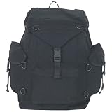 Fox Outdoor Australian Style Canvas Rucksack Backpack, Black