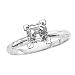 1 ct. H - SI1 Asscher Cut Diamond Solitaire Ring (White or Yellow Gold)