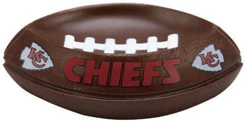 Pack of 2 NFL Kansas City Chiefs Football Shaped Soap Dishes 6.5"