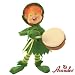 9" Drummin On Elf By Annalee