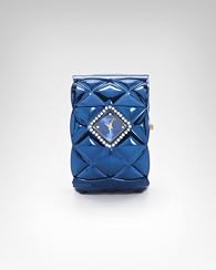Quilted Rhinestone Enamel Cuff Watch