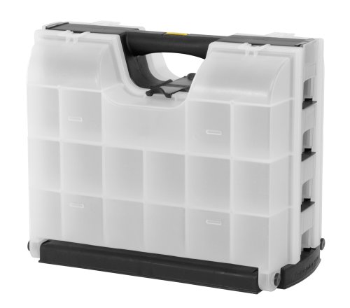 Childrens Toyshop  Tools & Hardware : Stanley Consumer Storage 014166 Double Sided Organizer Black and Clear