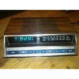 Vintage G.e. Alarm Clock with Retro Blue Lighting
