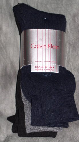 see more Calvin Klein, shoe size 7-12, 4 pack, black, grey, navy