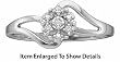 Beautiful White Gold Diamond Flower Promise Ring