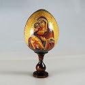 Decorative Egg "Vladimirskaya Holy Mother" (Old Russian)