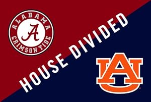 Auburn University and University of Alabama - House Divided Indoor/Outdoor Floormat