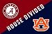 Auburn University and University of Alabama - House Divided Indoor/Outdoor Floormat