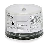 TDK - CD-R 52x - ink jet printable surface - spindle - storage media