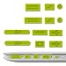 kwmobile Anti-Dust Protection Plugs Set - Silicone Rubber Dust Plug Stopper Compatible with Apple MacBook Pro 13